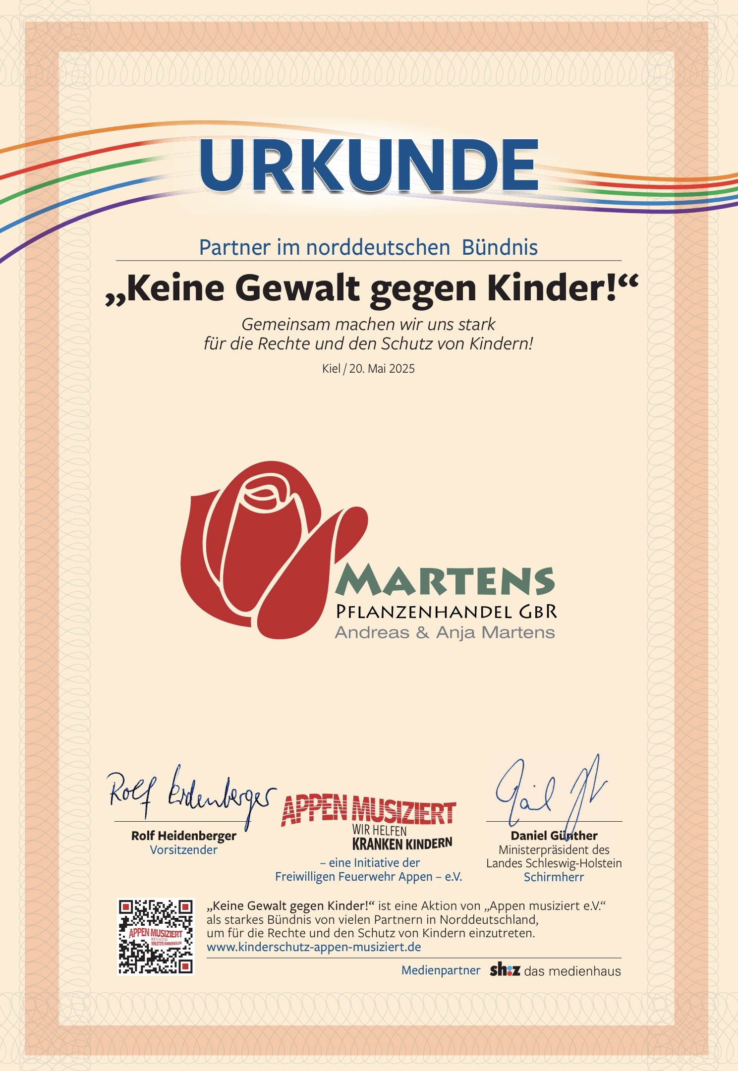 Keine Gewalt gegen Kinder